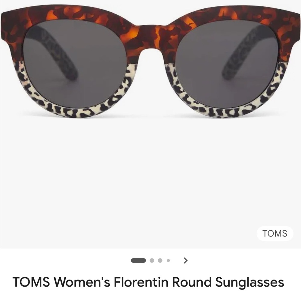 TOMS Women's Florentin Round Sunglasses - Tortoise & Cream